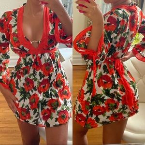 Stunning Italian made Milly floral swim suit and cover up😍